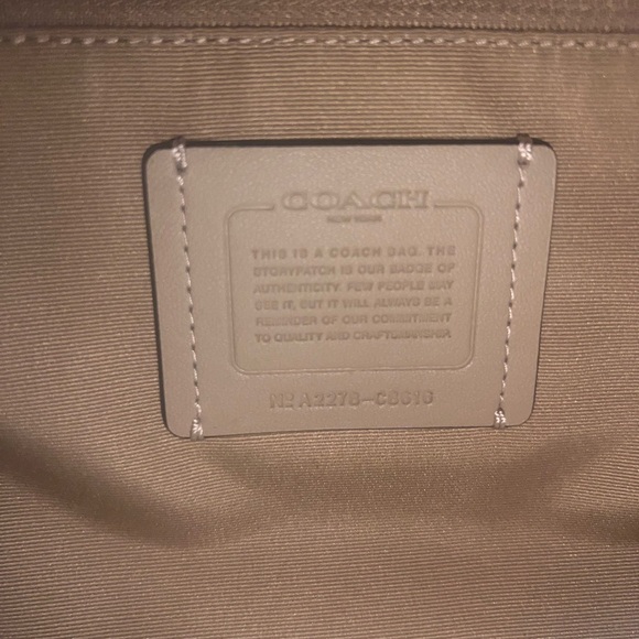 Coach White Tote with Pastel Floral Design - Picture 7 of 7